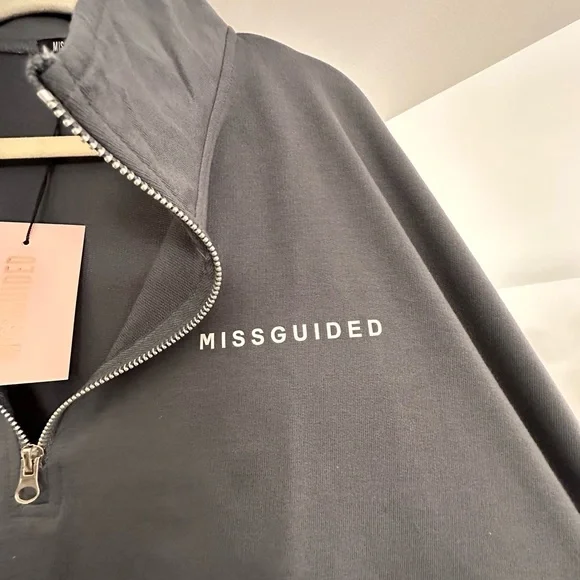 MISSGUIDED HOODIE IN GRAY - Picture 9 of 10